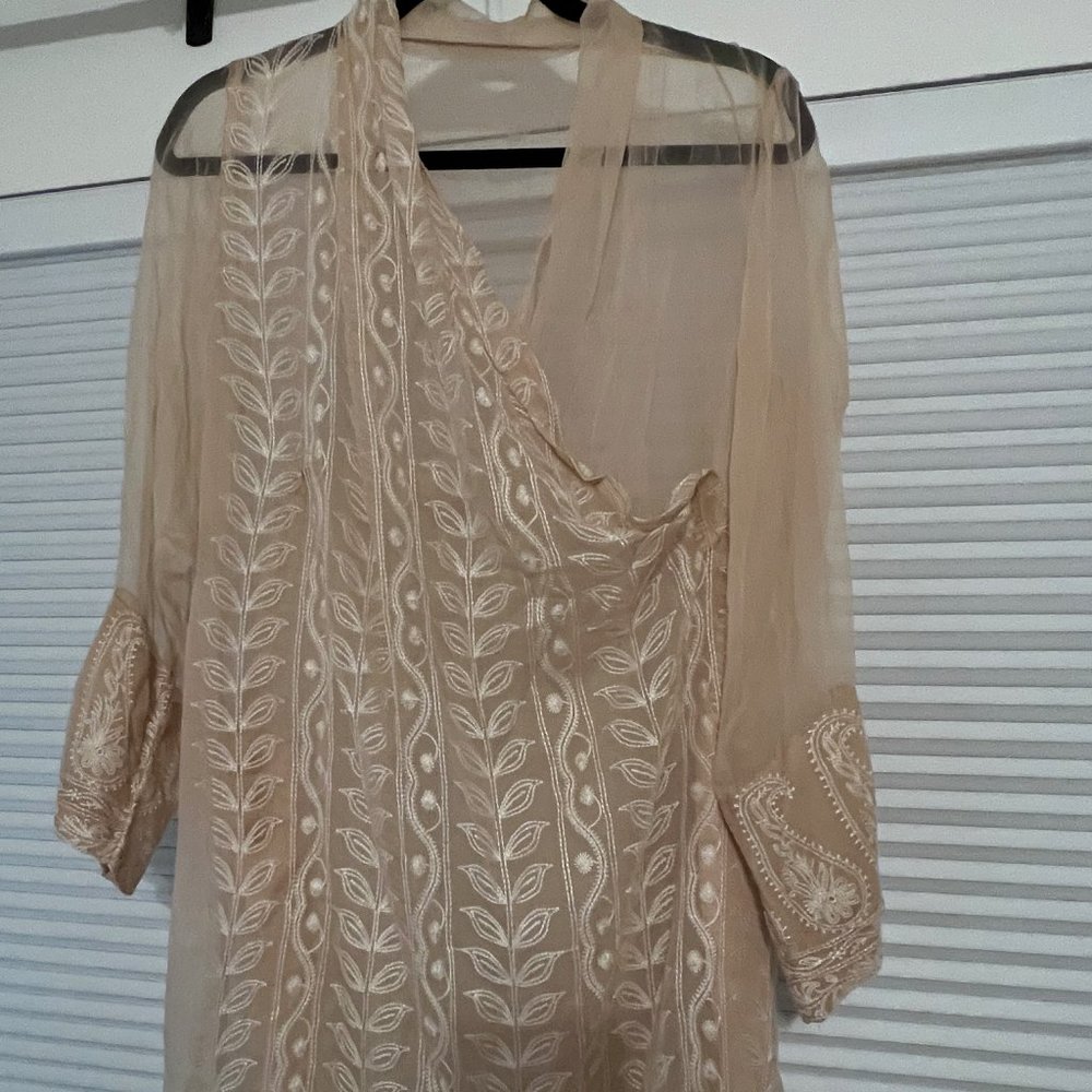 Chiffon 4 piece Anarkali style suit